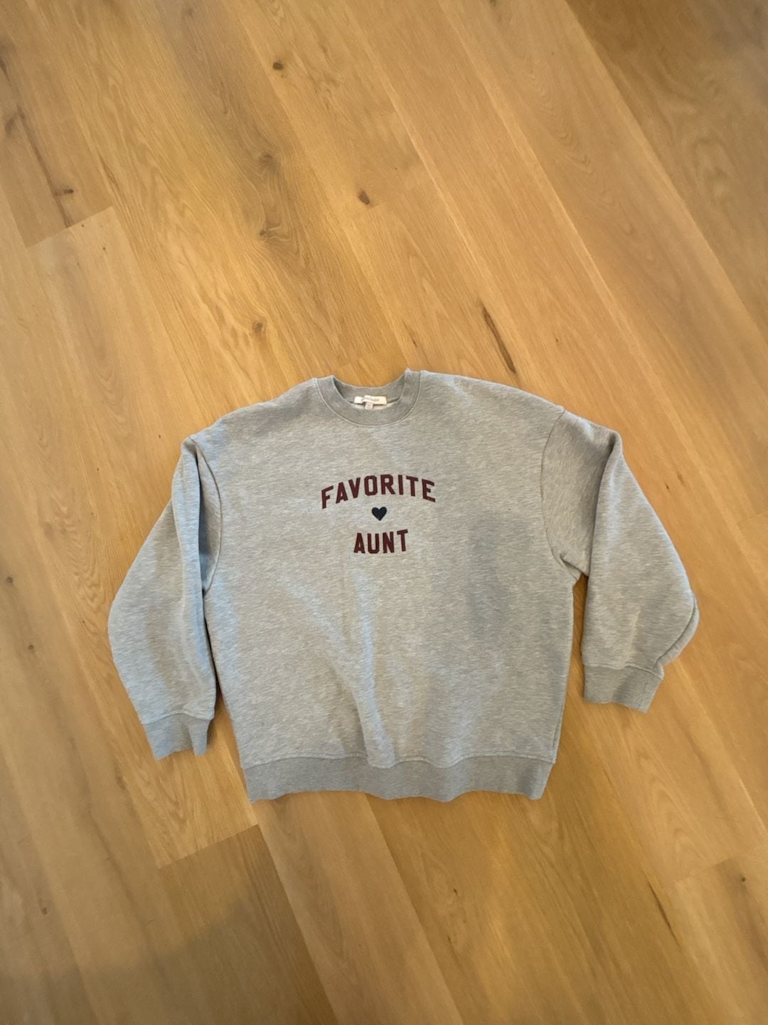 Favorite Daughter Favorite Aunt Graphic Sweatshirt Gray Size M 2