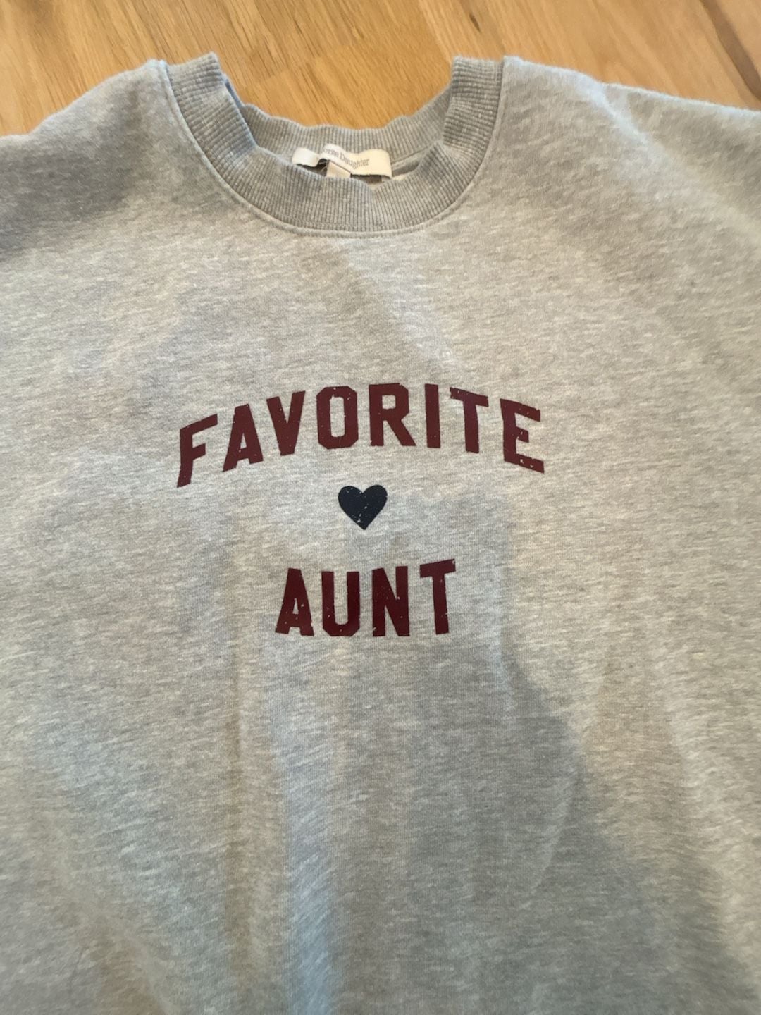Favorite Daughter Favorite Aunt Graphic Sweatshirt Gray Size M 3