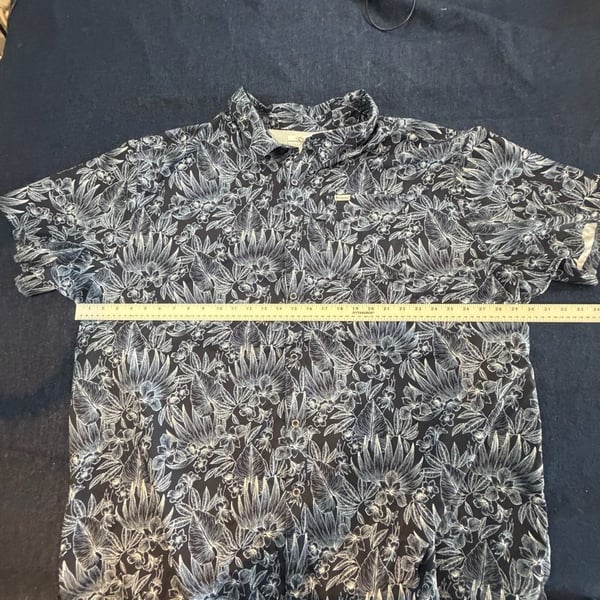 Columbia Sportswear Company Floral Print Short Sleeve Shirt 4X/4TF