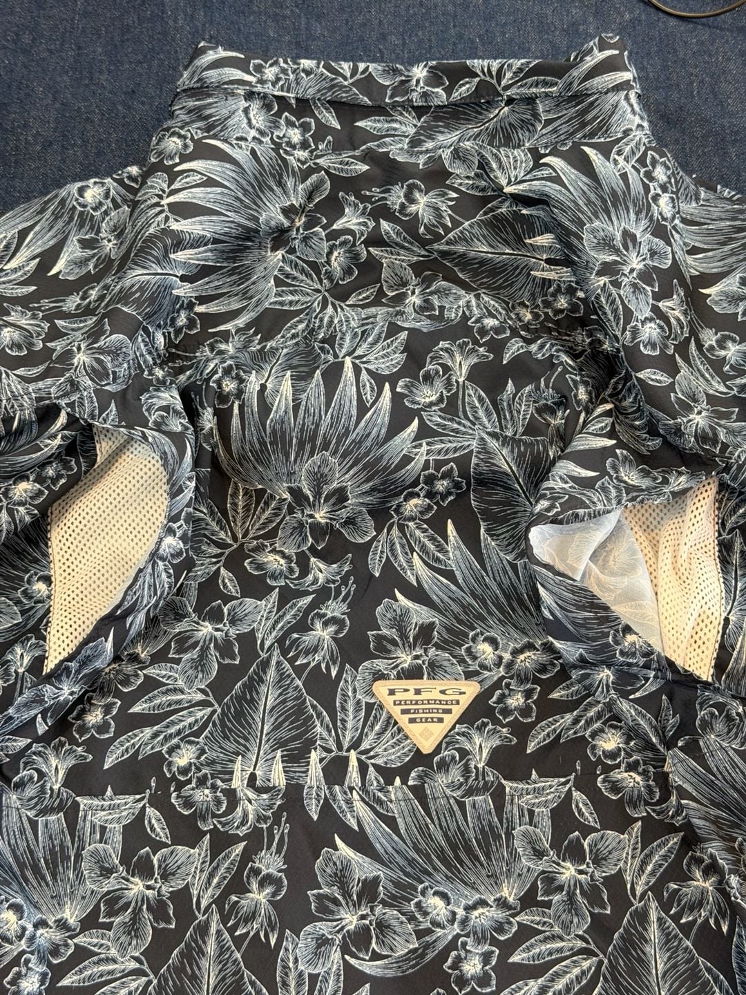 Columbia Sportswear Company Floral Print Short Sleeve Shirt 4X/4TF 15