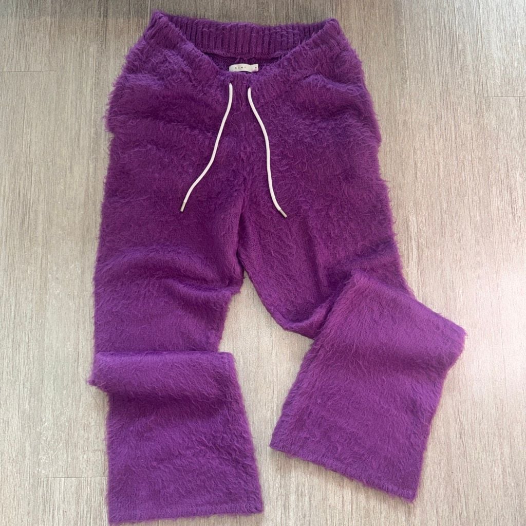 mnml Fuzzy Knit Lounge Pants Purple Size XL 2
