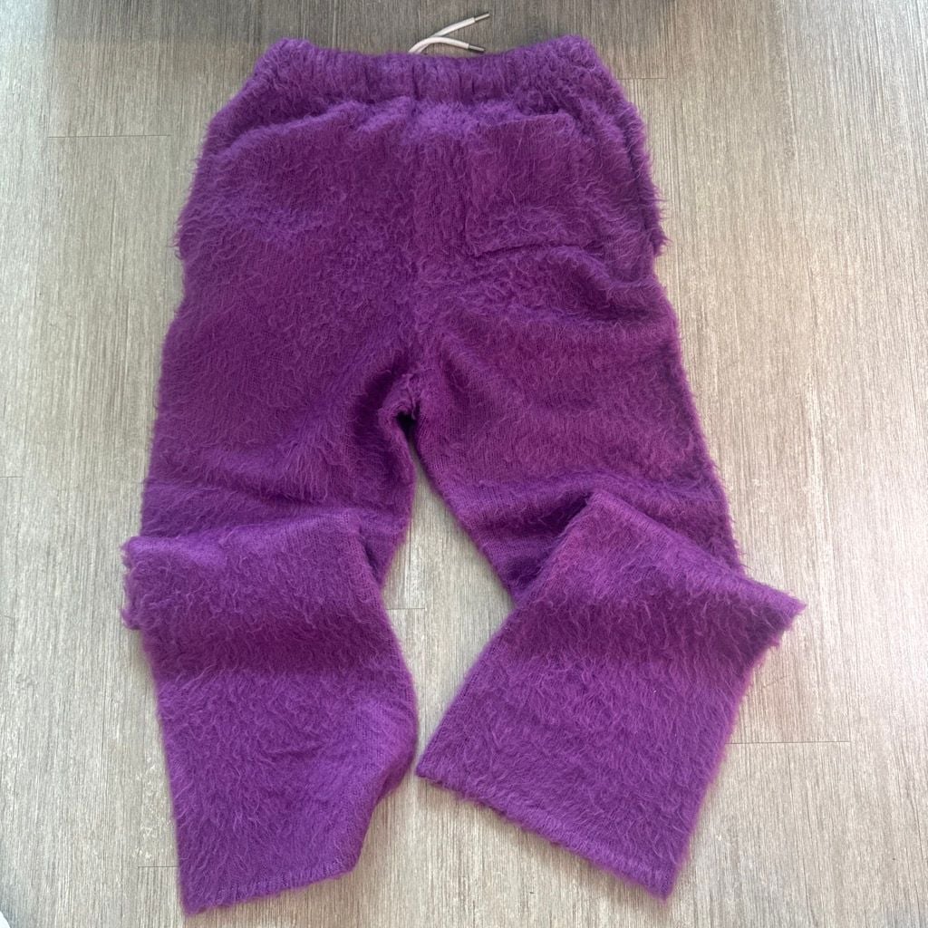 mnml Fuzzy Knit Lounge Pants Purple Size XL 4