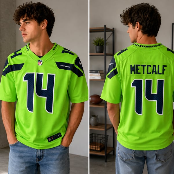 Nike Seattle Seahawks Metcalf Jersey Size L