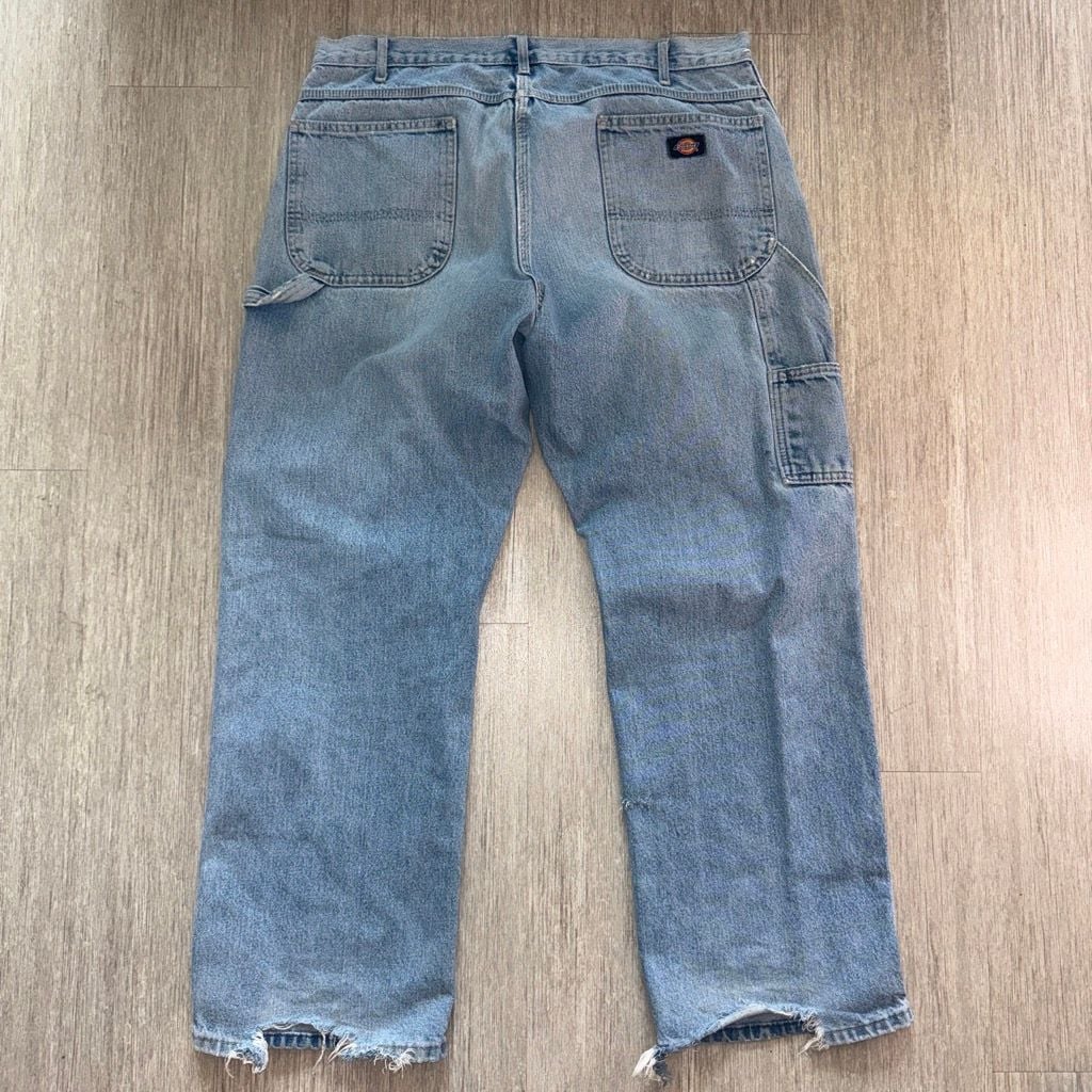 Dickies Vintage Carpenter Jeans Light Wash Distressed 4