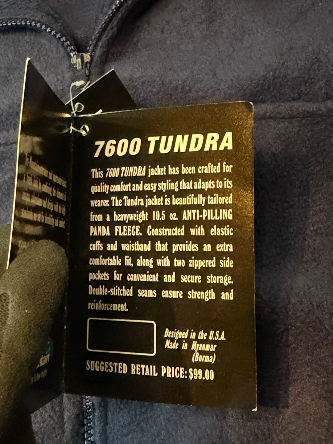 Tri-Mountain 7600 Tundra Fleece Jacket Size S 4