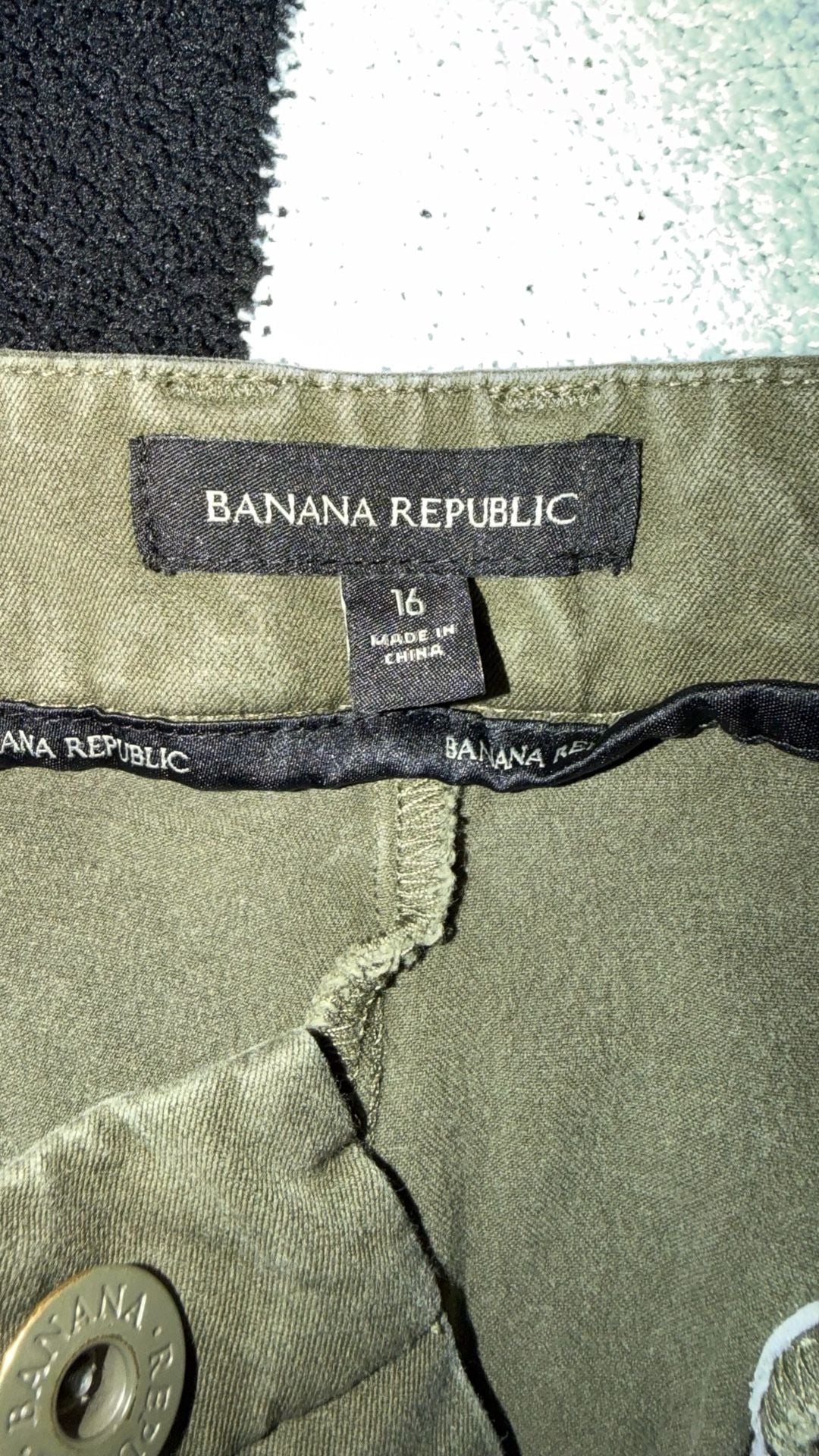 Banana Republic Olive Green Casual Pants Size 16 5