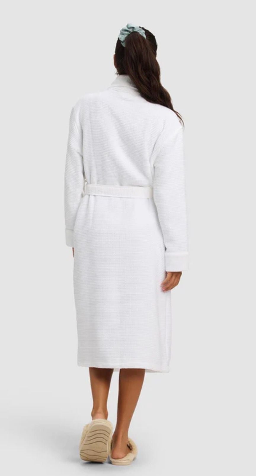Cozy Earth Waffle Bath Robe White Size Large 2