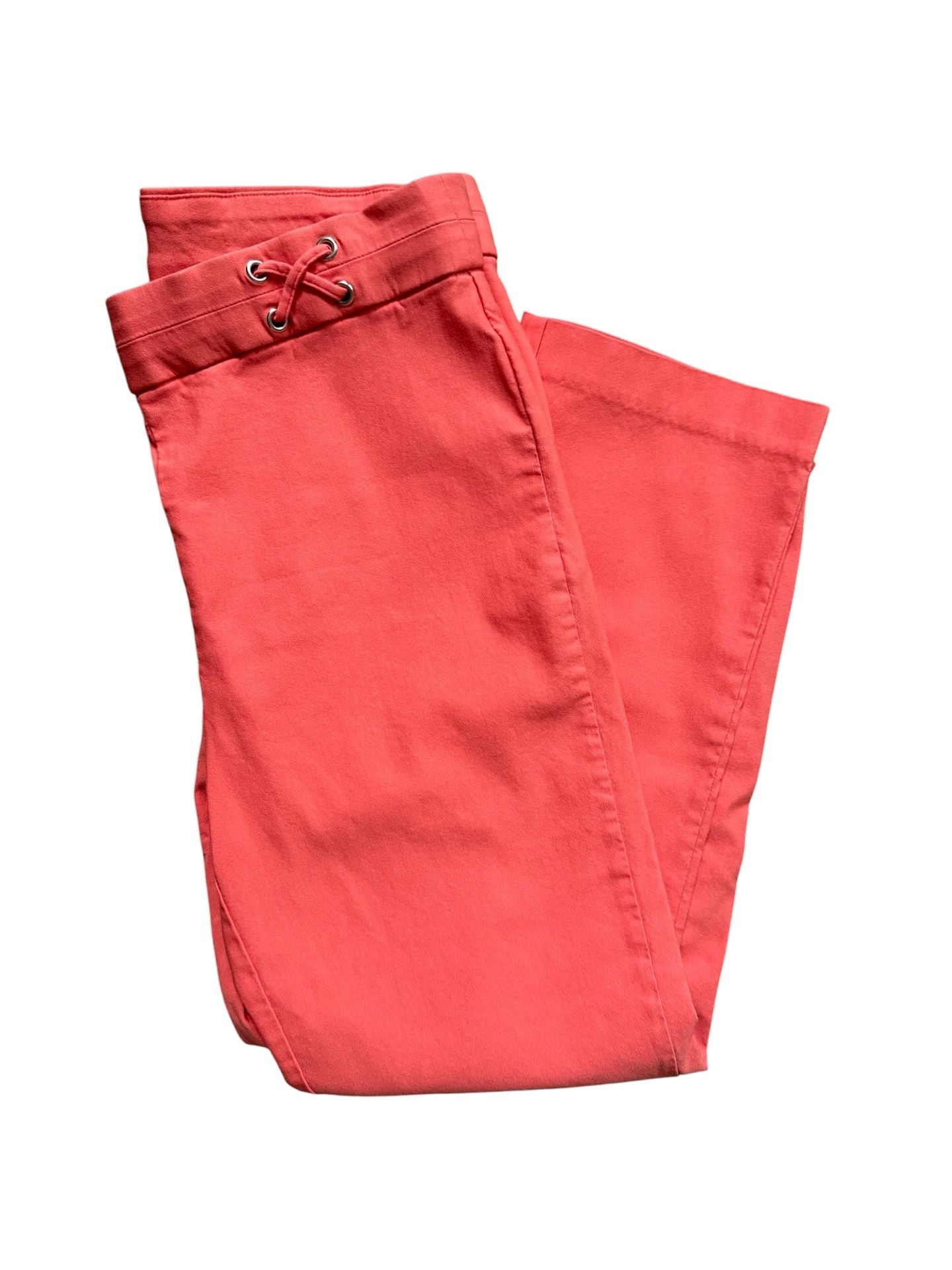 Rafaella Coral Lace-Up Waist Ankle Pants 2
