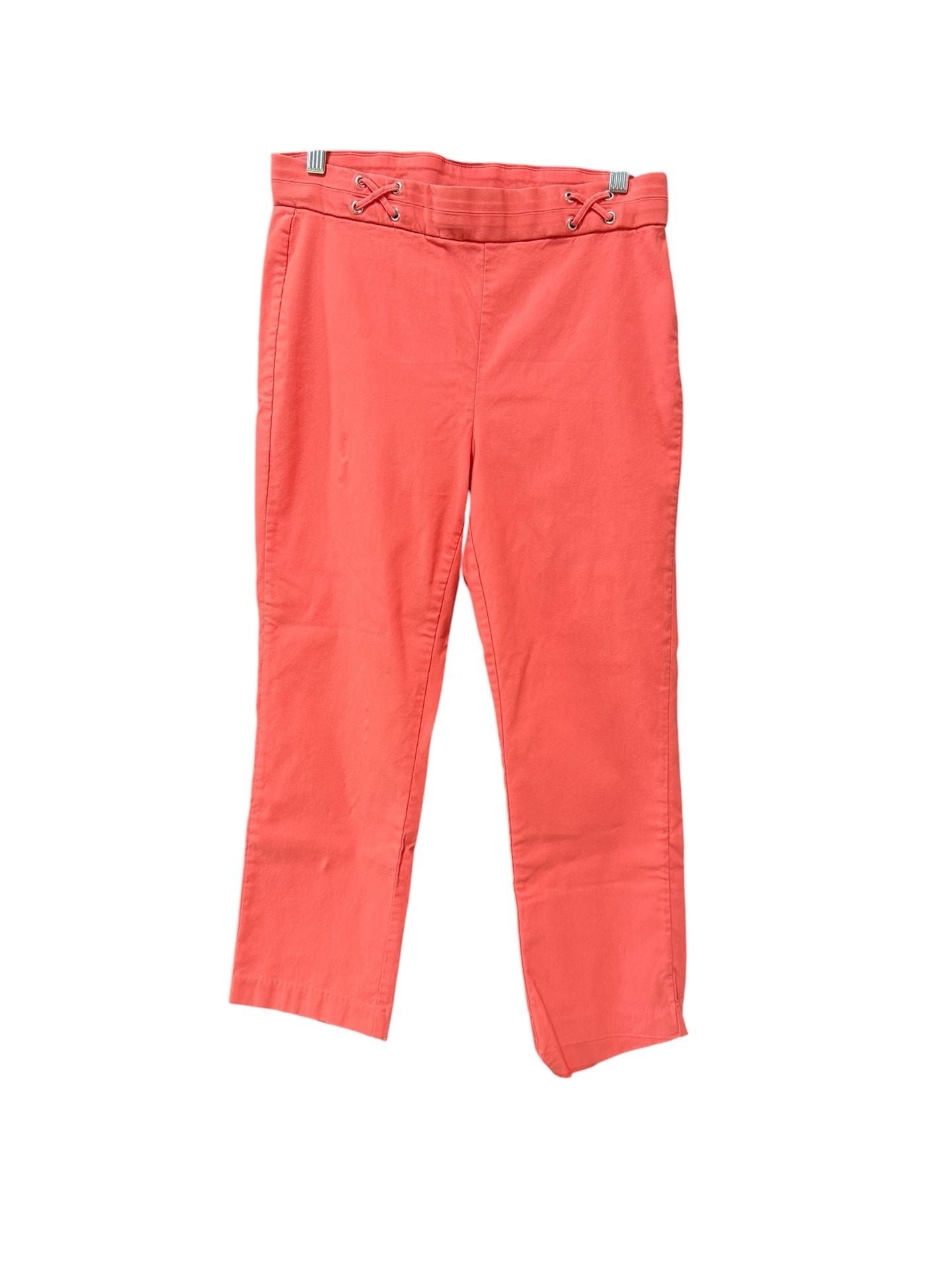 Rafaella Coral Lace-Up Waist Ankle Pants 3