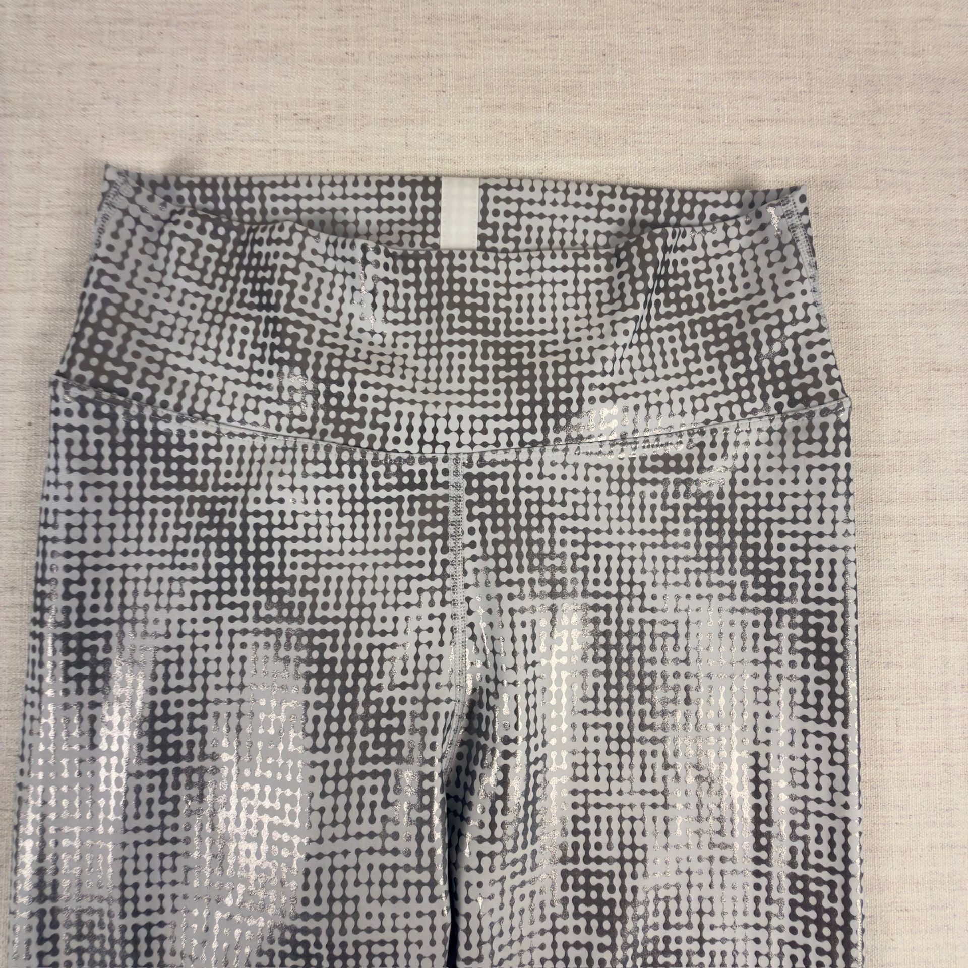 Peloton High-Rise Metallic Geometric Print Leggings Size XL 3