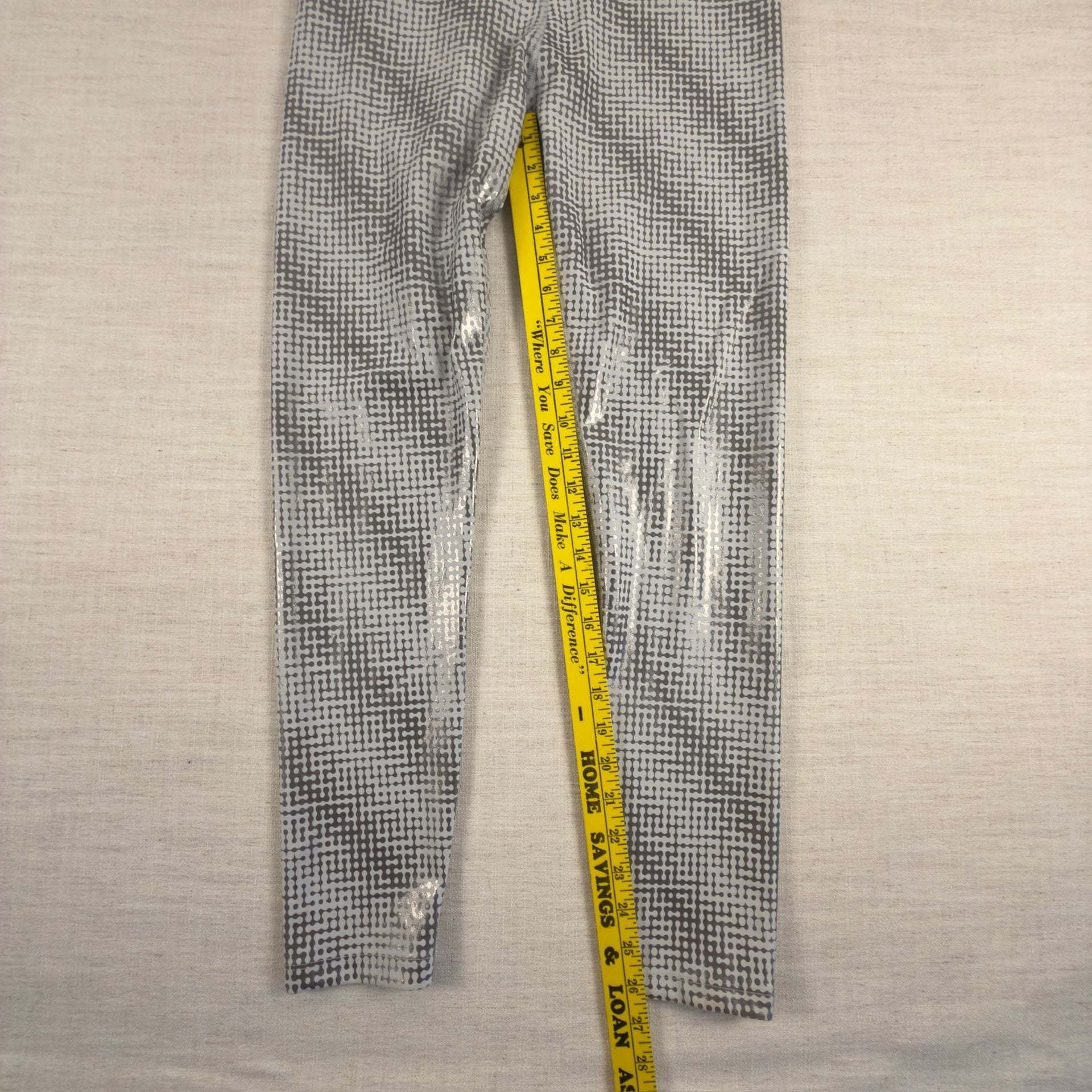 Peloton High-Rise Metallic Geometric Print Leggings Size XL 7