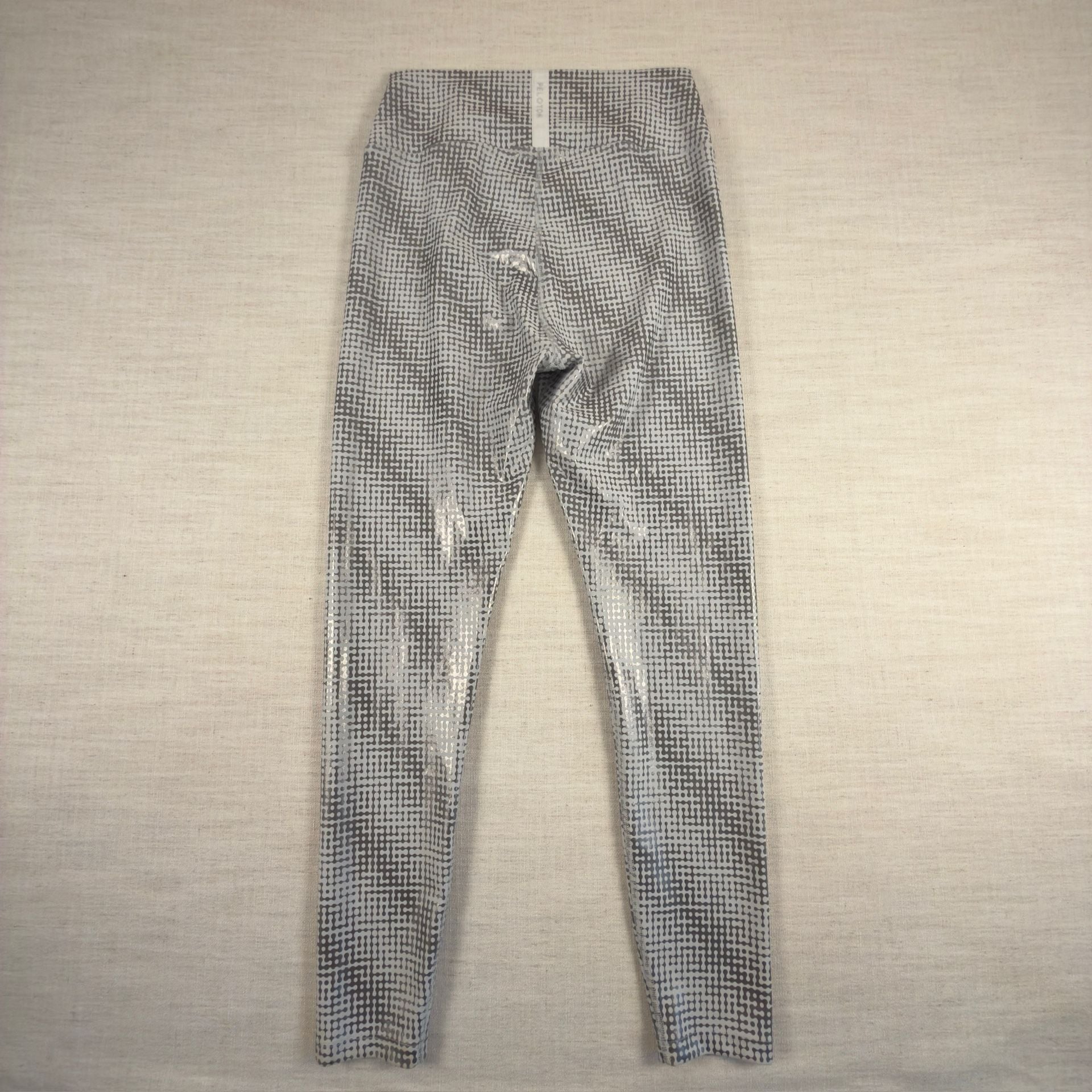 Peloton High-Rise Metallic Geometric Print Leggings Size XL 9