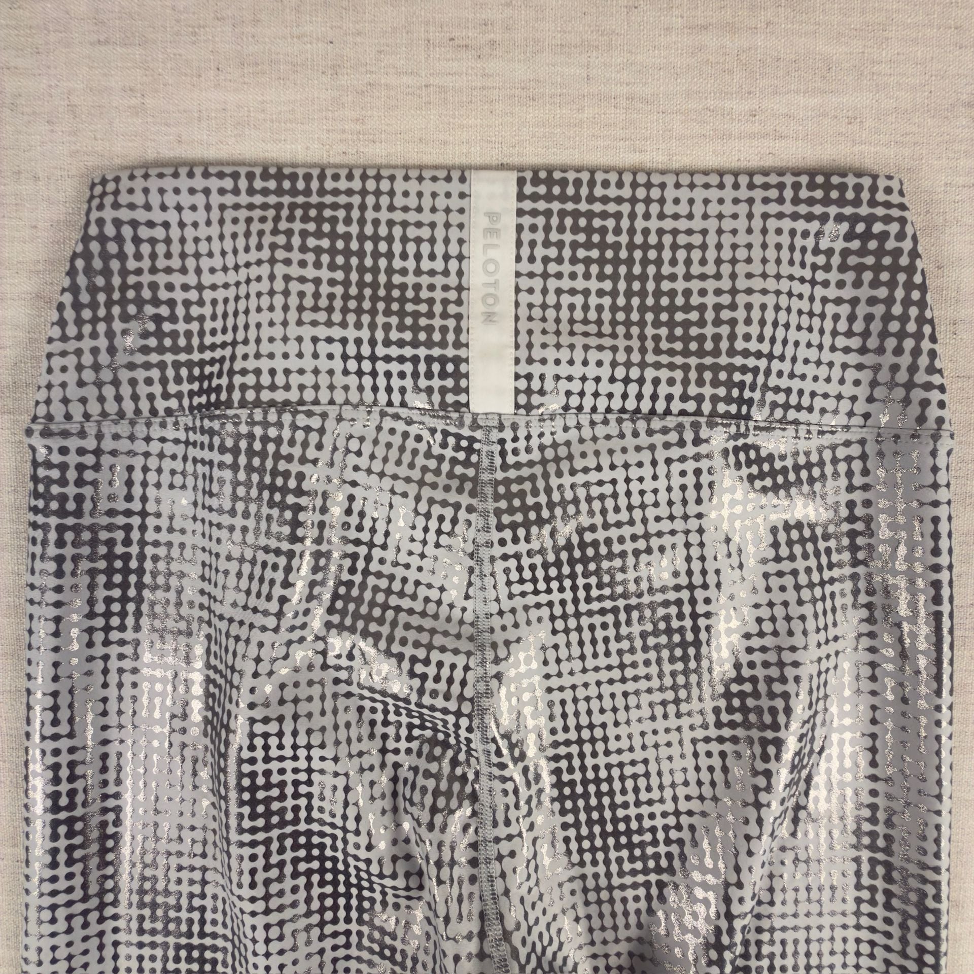 Peloton High-Rise Metallic Geometric Print Leggings Size XL 10