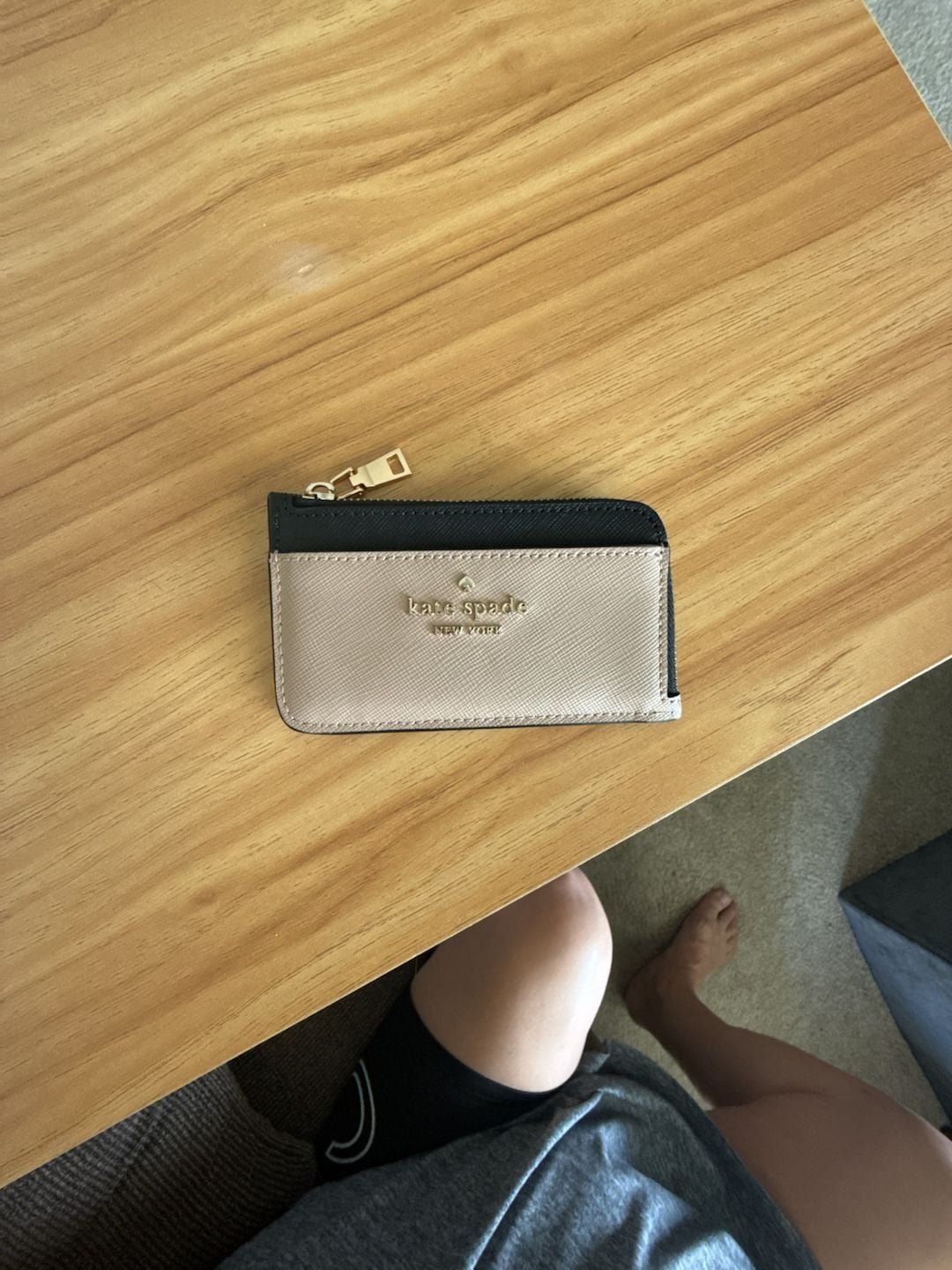 Kate Spade New York Saffiano Leather Zip Card Case Wallet 2