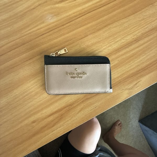 Kate Spade New York Saffiano Leather Zip Card Case Wallet