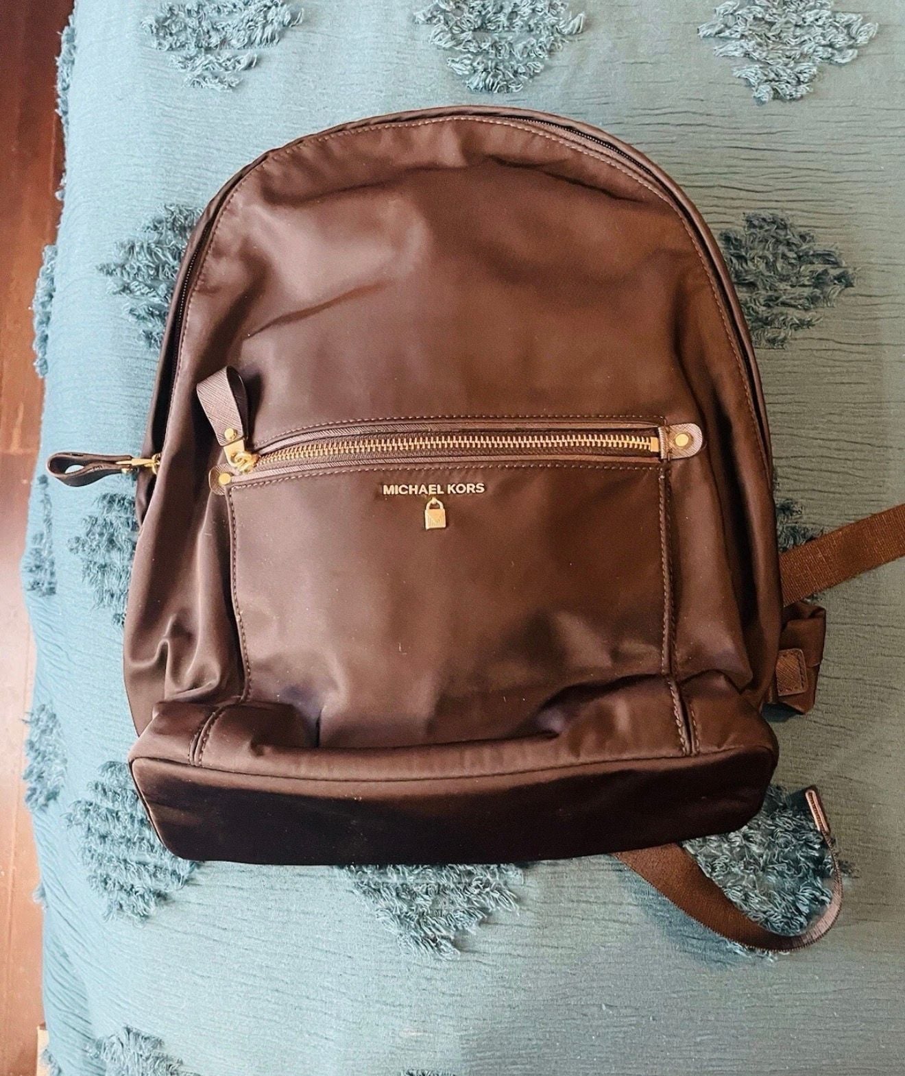 Michael Kors Nylon Quilted Backpack Black 2