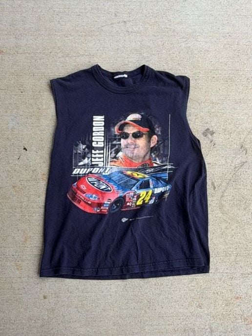 NWT Vintage NASCAR x Jeff Gordon Navy Blue Graphic... 2