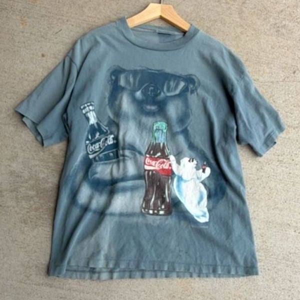 Vtg Coca Cola T Shirt Polar Bear 1995