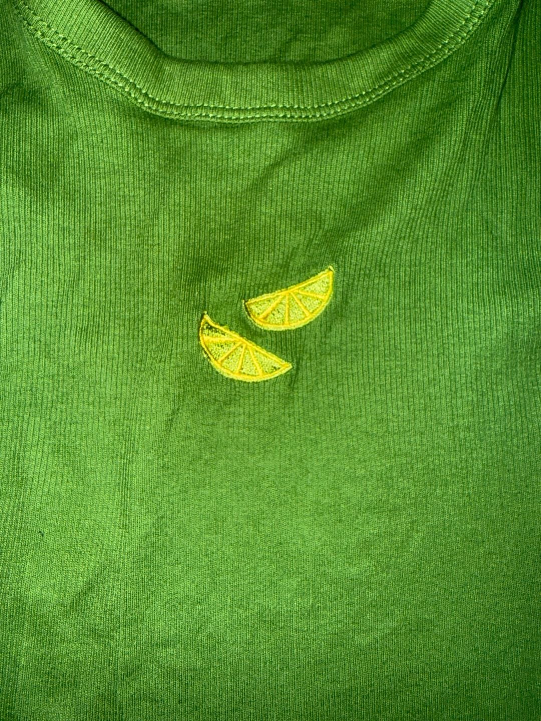 A New Day Green Ribbed Tank Top Size M 6