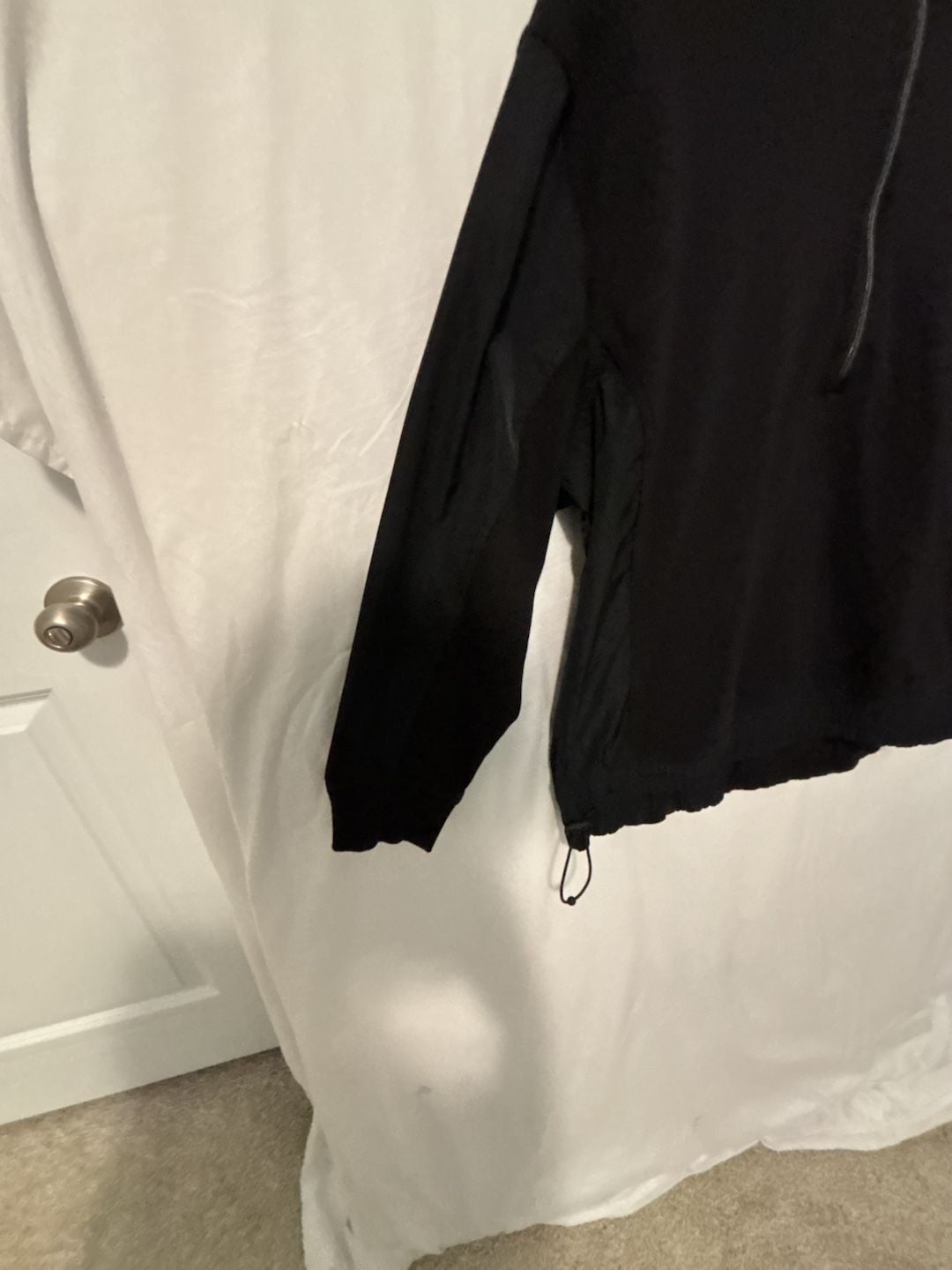 Athleta Black Half-Zip Pullover Sweatshirt Size S 2