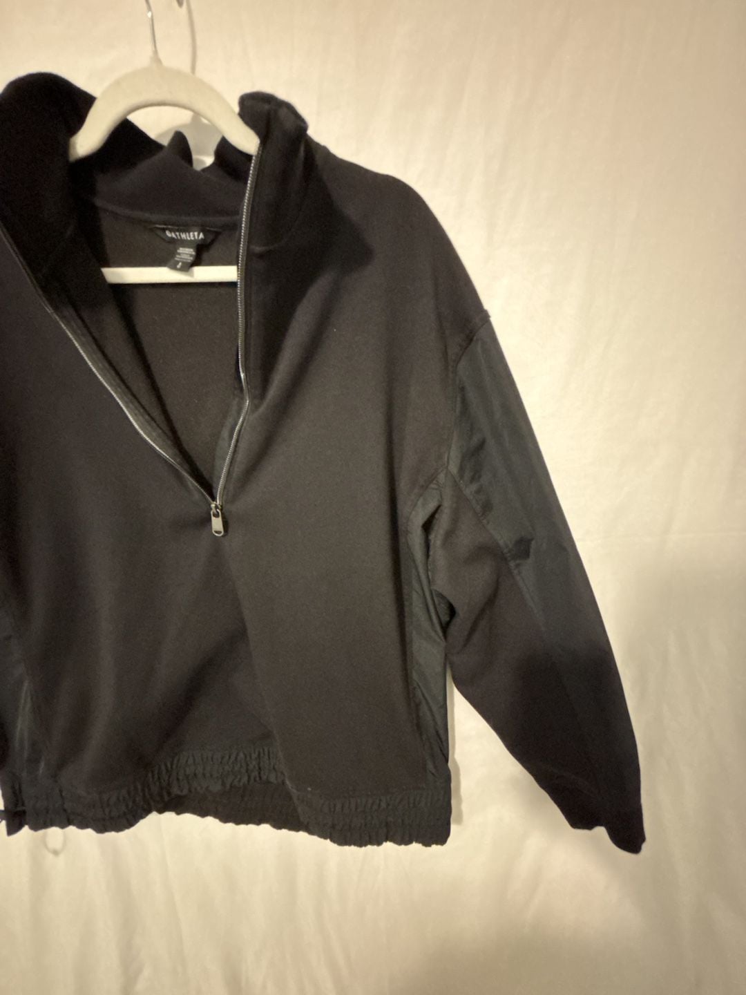 Athleta Black Half-Zip Pullover Sweatshirt Size S 4
