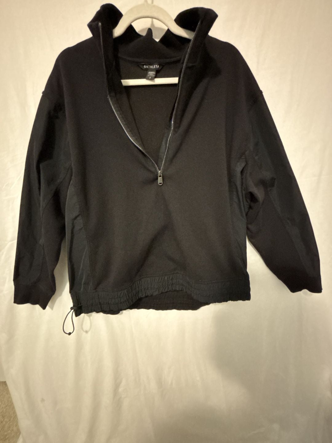 Athleta Black Half-Zip Pullover Sweatshirt Size S 5