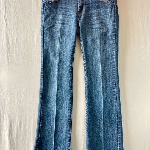 Jz Premium Rhinestone Embellished Bootcut Jeans Size 8