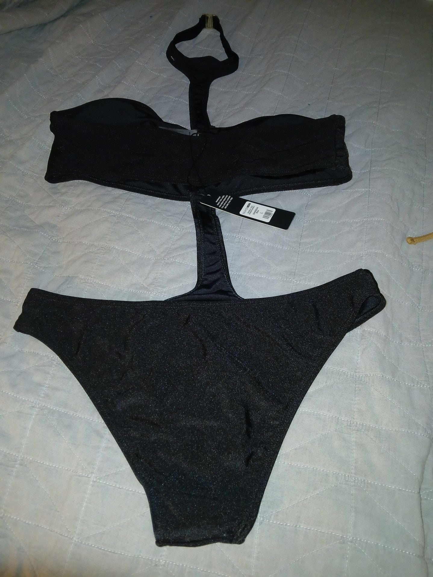 Avon ,Black Cutout One-Piece Swimsuit 3