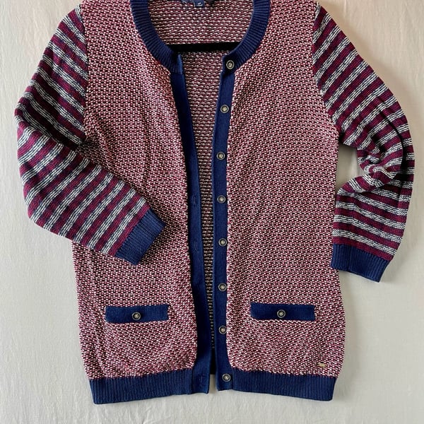 Tommy Hilfiger Women's Size S/P Cotton Button-Front Cardigan Sweater