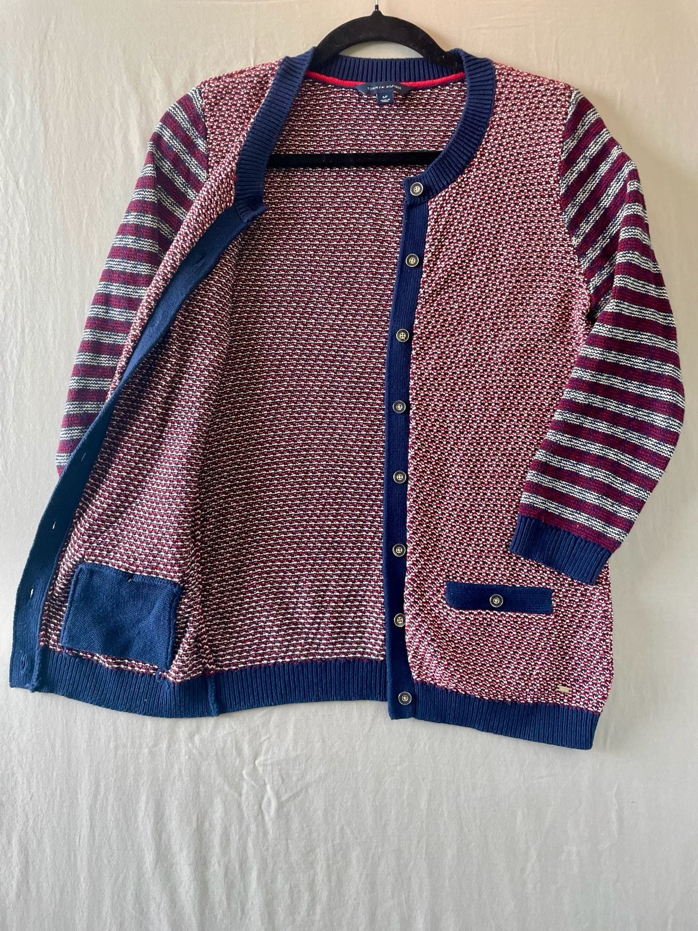 Tommy Hilfiger Women's Size S/P Cotton Button-Front Cardigan Sweater 8