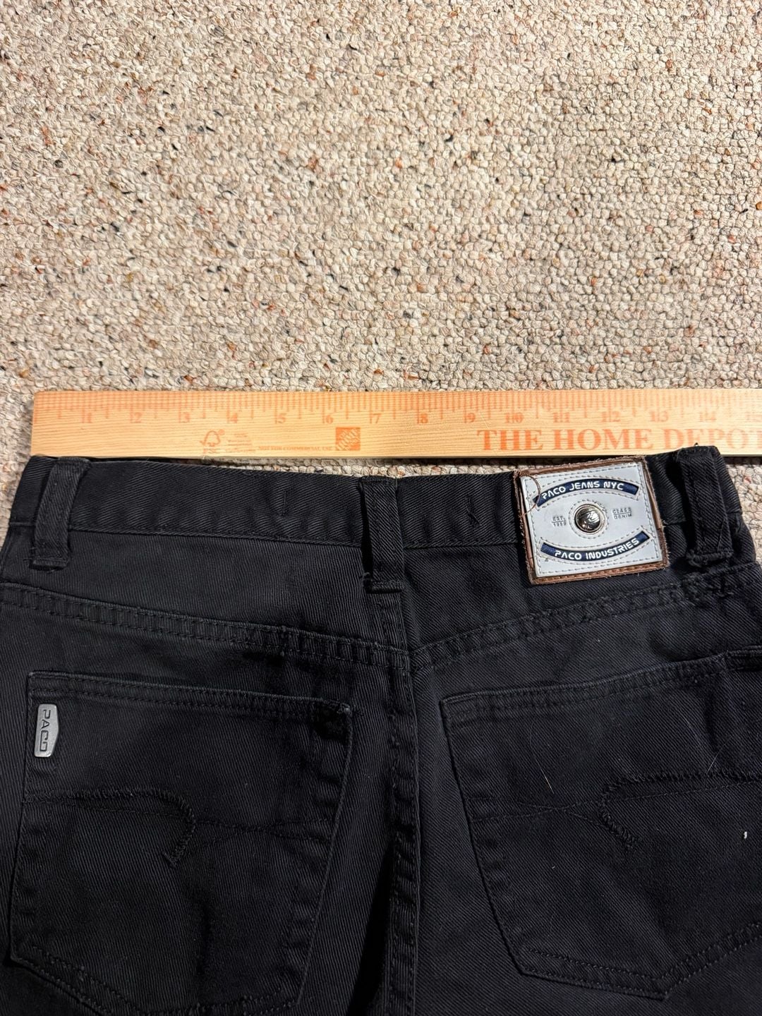 Paco Jean Company Black Denim Jeans 30x30 5