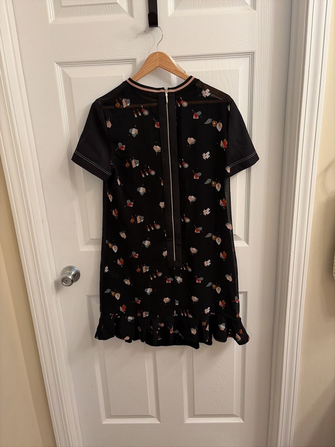 Ted Baker London Colour by Numbers Floral Printed Back Dress Size 2 9