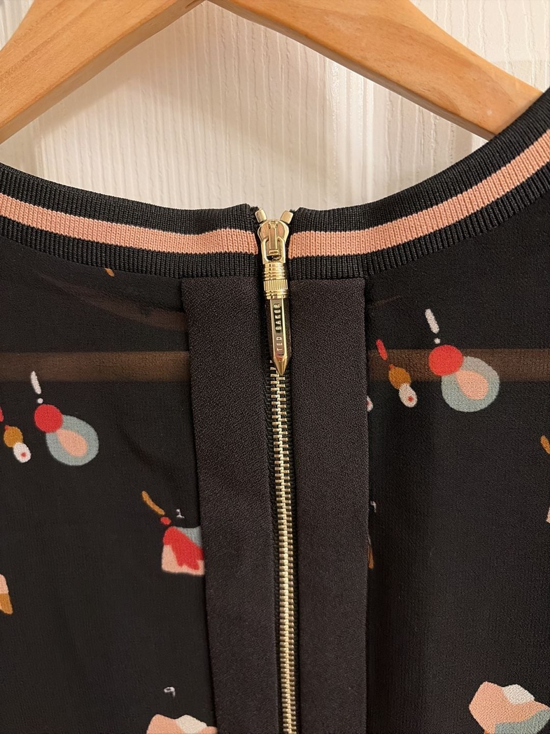 Ted Baker London Colour by Numbers Floral Printed Back Dress Size 2 10
