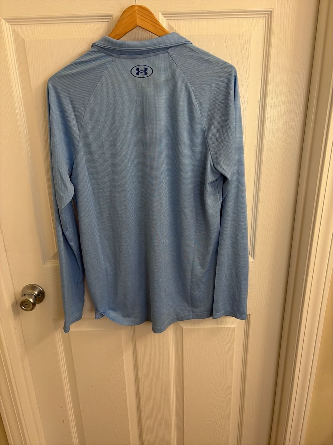Under Armour Men's UA Tech Textured 1/2 Zip Pullover Light Blue Size S 7