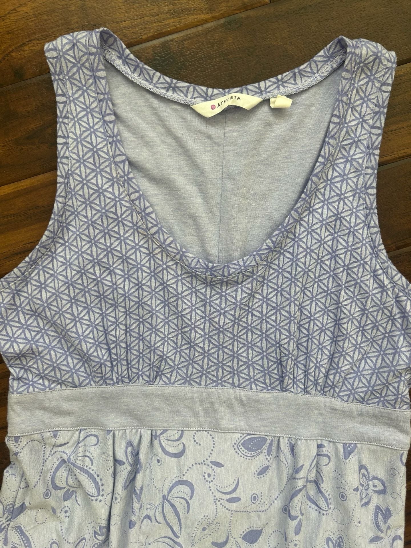 Athleta Floral Print Sleeveless Dress Size MP 6