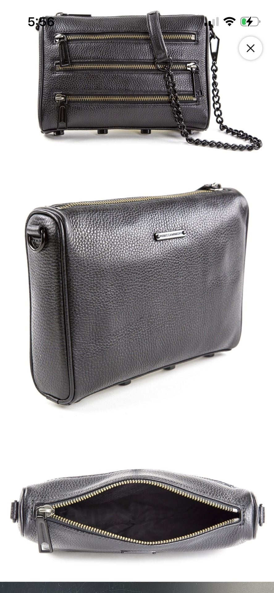 Rebecca Minkoff Mini M.A.C. Crossbody Bag Black 4