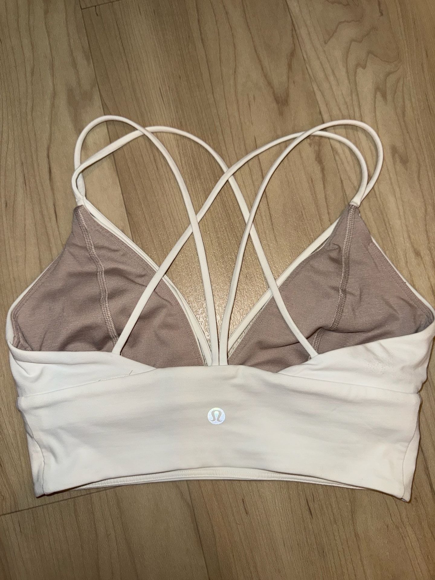 Lululemon Free to Be Serene Bra Size 4 White Strappy Sports Bra 7
