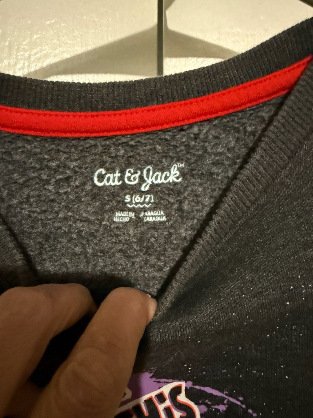Cat & Jack Out of This World Dinosaur Graphic Sweatshirt Size S (6/7) 3