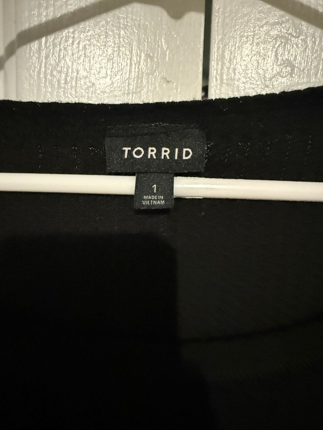 Torrid Black Waffle Knit Inside Out Long Sleeve Top Size 1 4