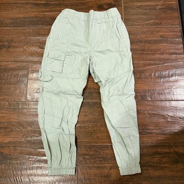 Forever 21 Women's Size L Sage Green Cargo Jogger Pants