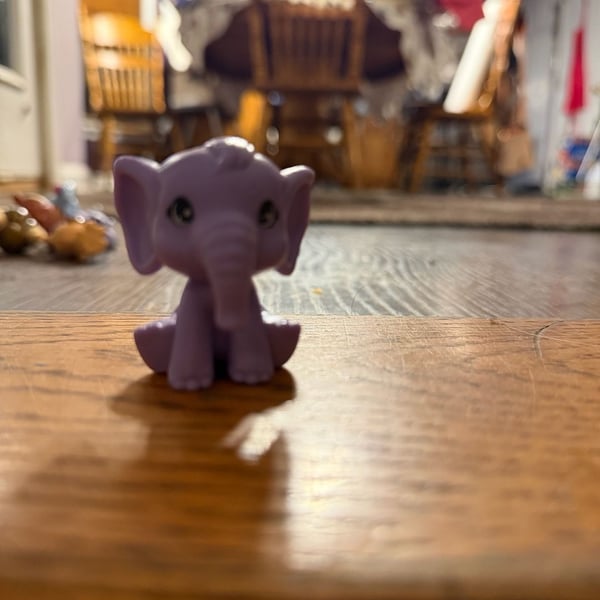 Littlest Pet Shop Purple Elephant Figure