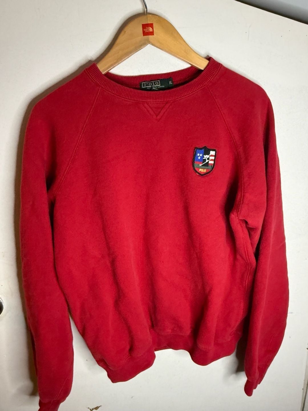 Vintage Polo Ralph Lauren Downhill Skier suicide Crest kids rare XL green label 2