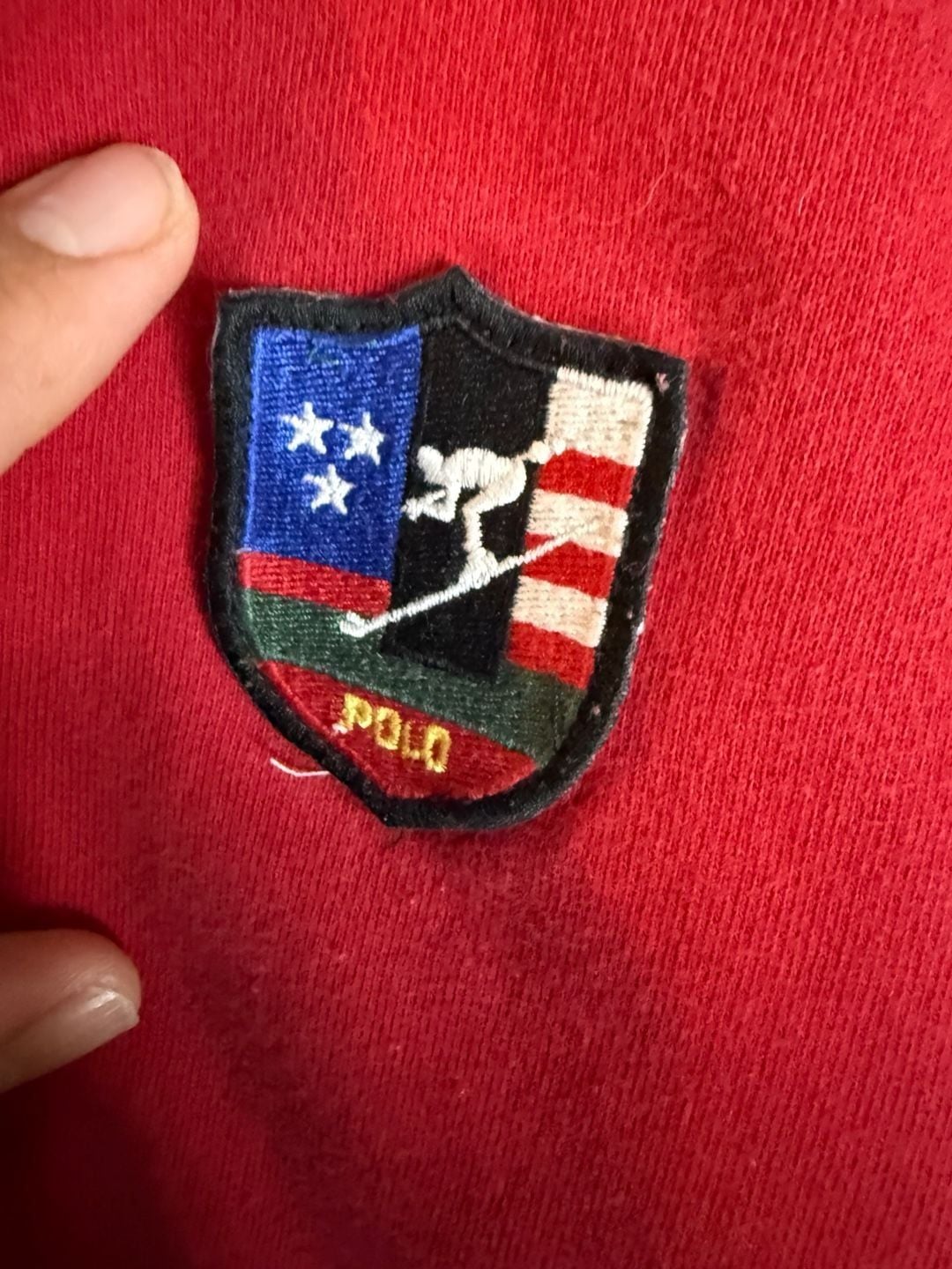 Vintage Polo Ralph Lauren Downhill Skier suicide Crest kids rare XL green label 4