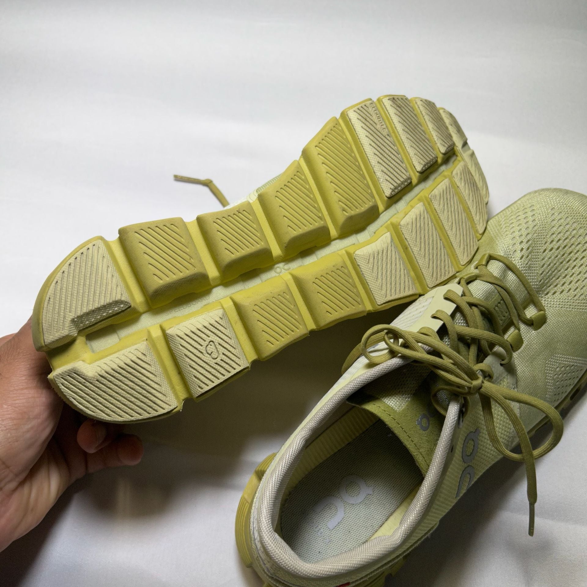 On Running Cloud X Running Shoes Lime Green W11 6