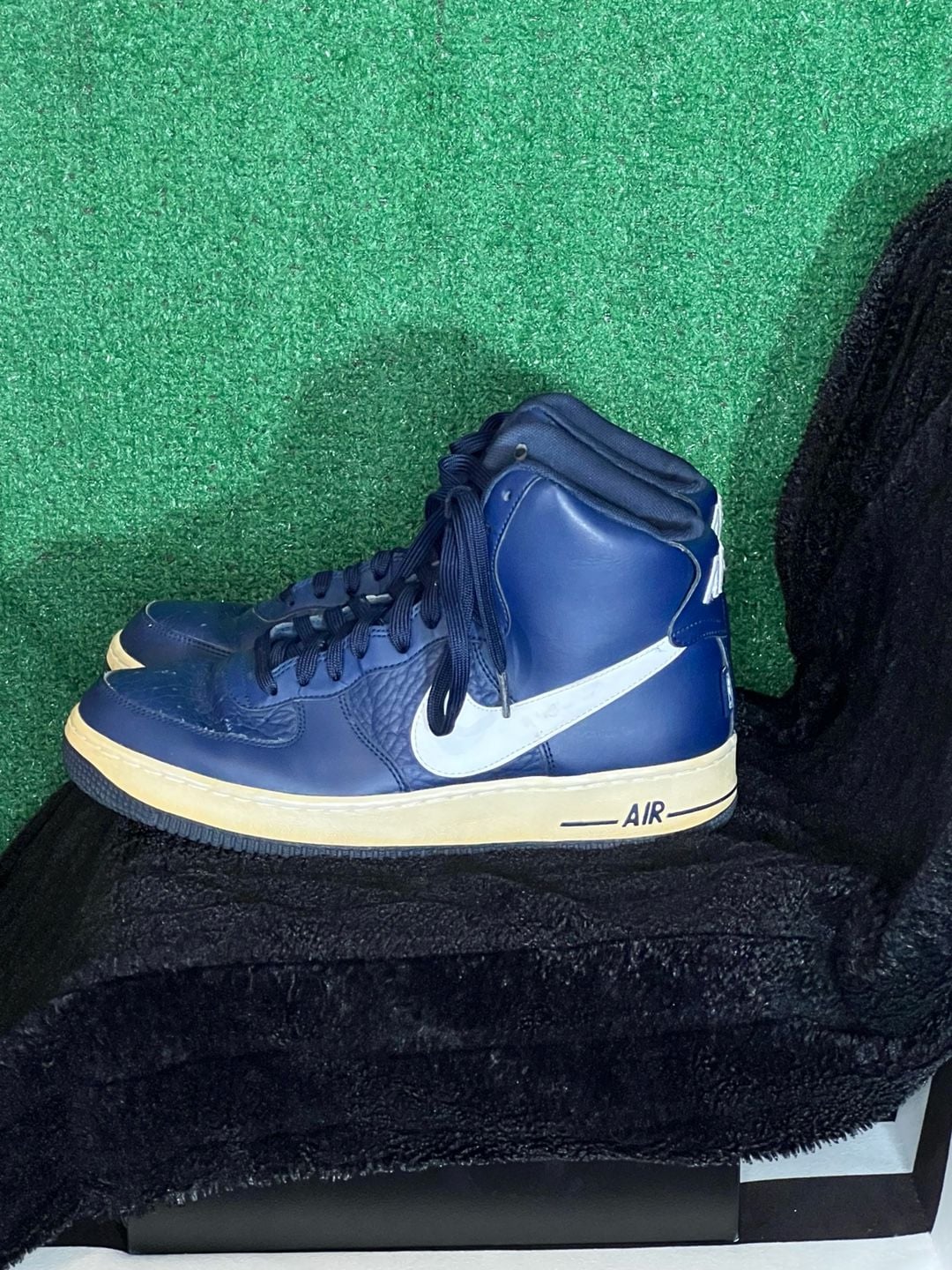 Nike Air Force 1 High 07 Navy Blue Sneakers Size 8.5 2