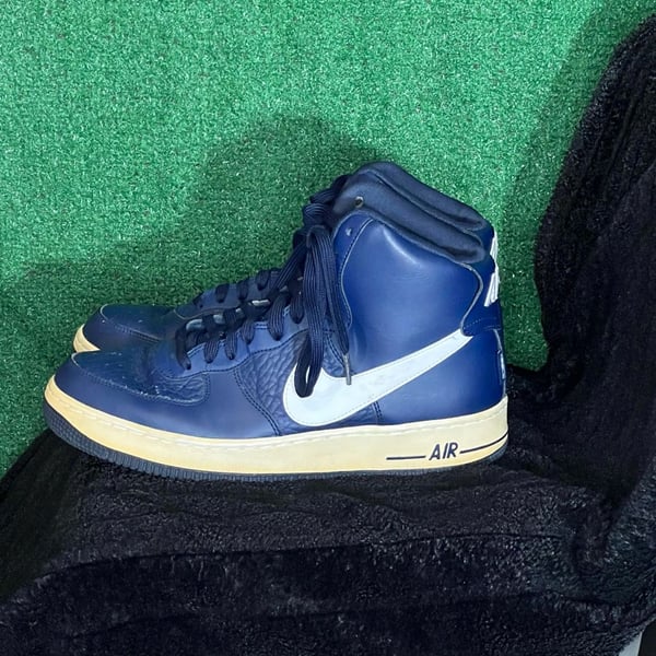 Nike Air Force 1 High 07 Navy Blue Sneakers Size 8.5