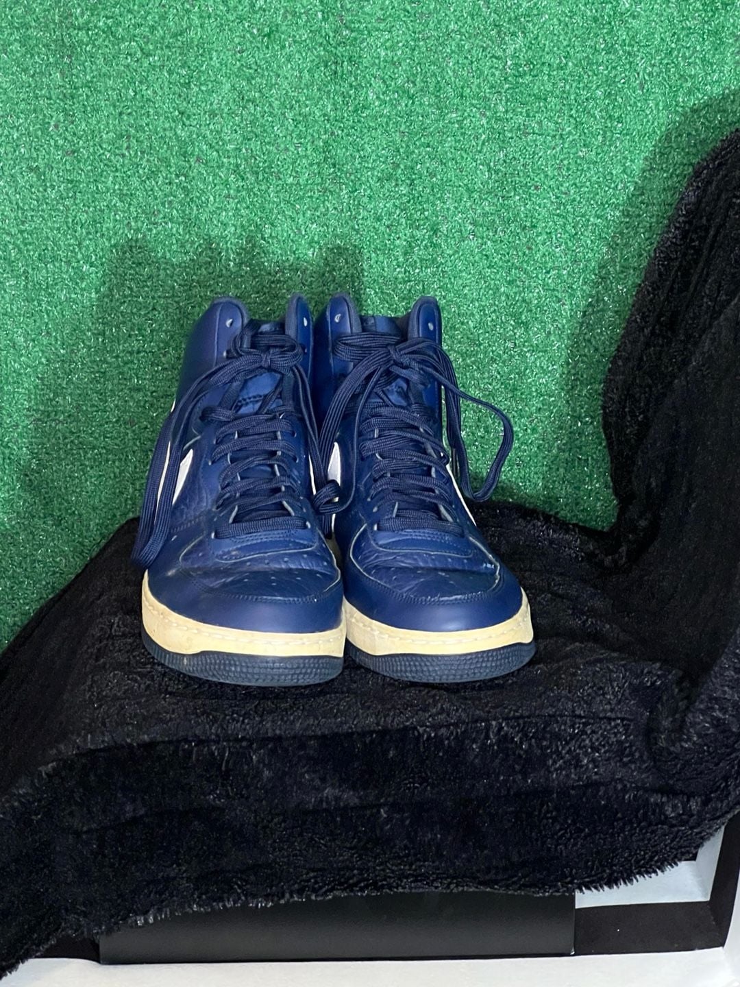 Nike Air Force 1 High 07 Navy Blue Sneakers Size 8.5 3
