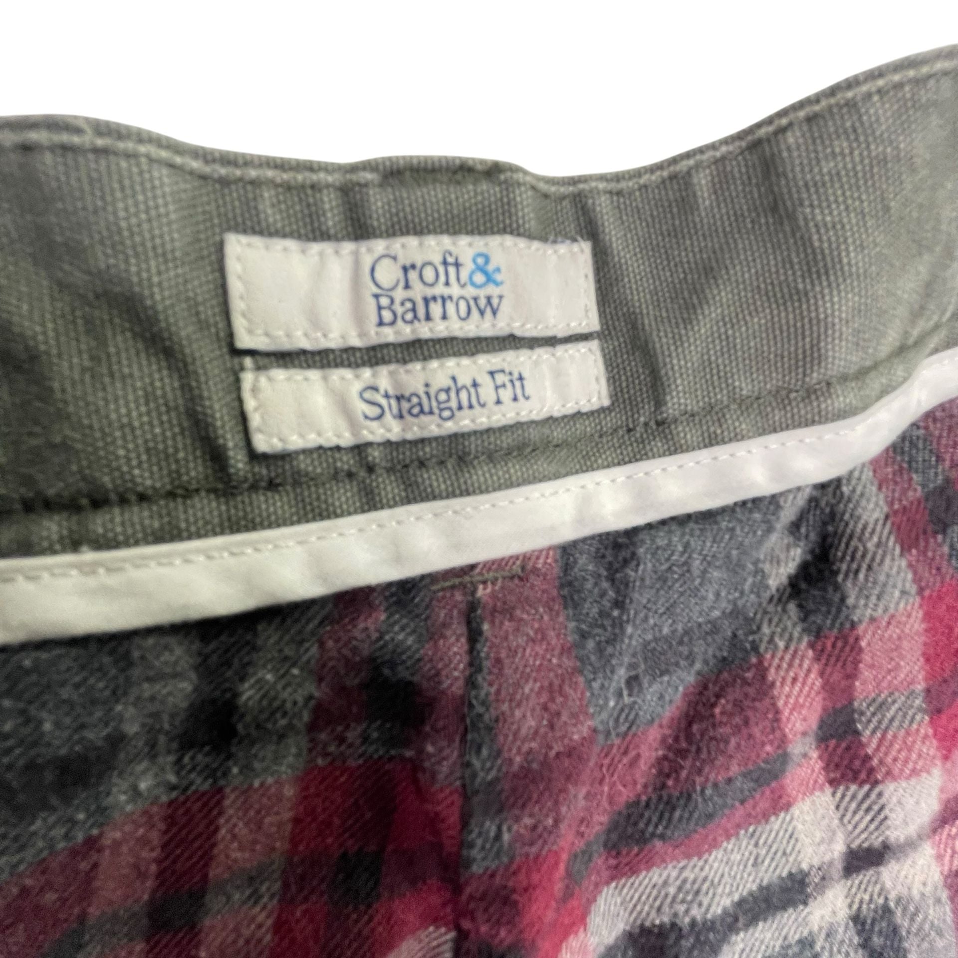 Croft & Barrow Flannel Lined Straight Fit Pants 44x32 7