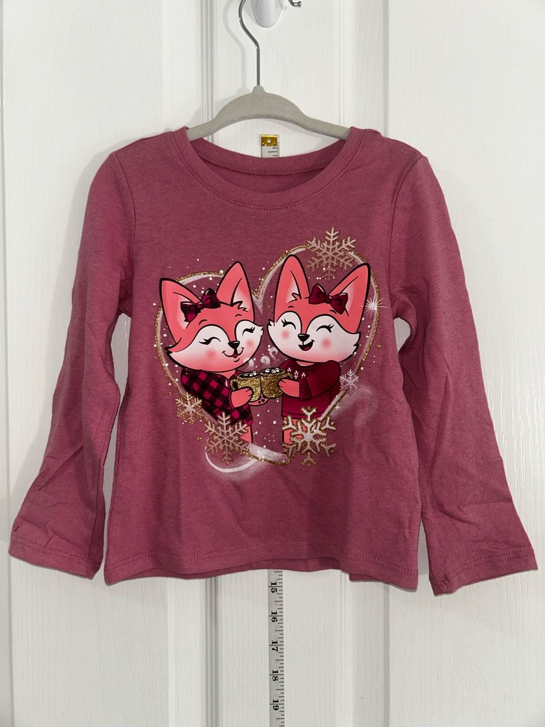 The Children's Place Girls Long Sleeve Fox Graphic Shirt Size 2T 2