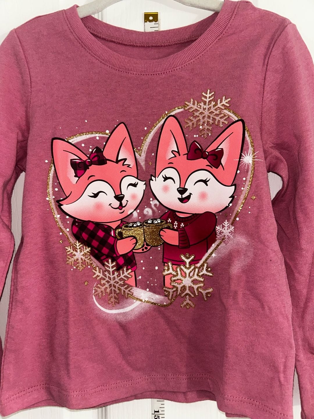 The Children's Place Girls Long Sleeve Fox Graphic Shirt Size 2T 4